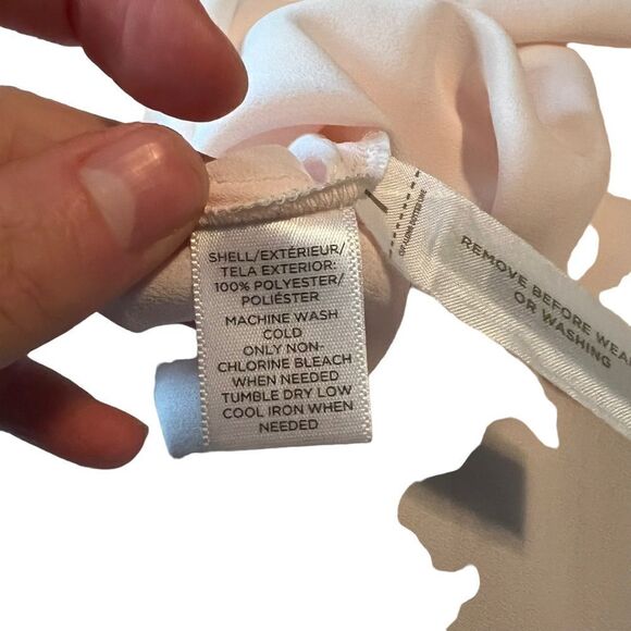 3 for $30! Loft light pink sheer long sleeve blouse. - Picture 3 of 11